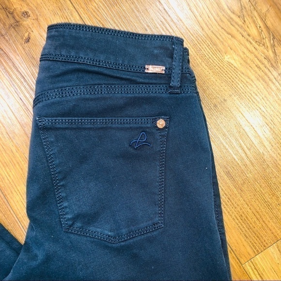 𝅺dl 1961 Angel Midrise Skinny Ankle Jeans in Athens Wash (black) Size 25 - Picture 11 of 14